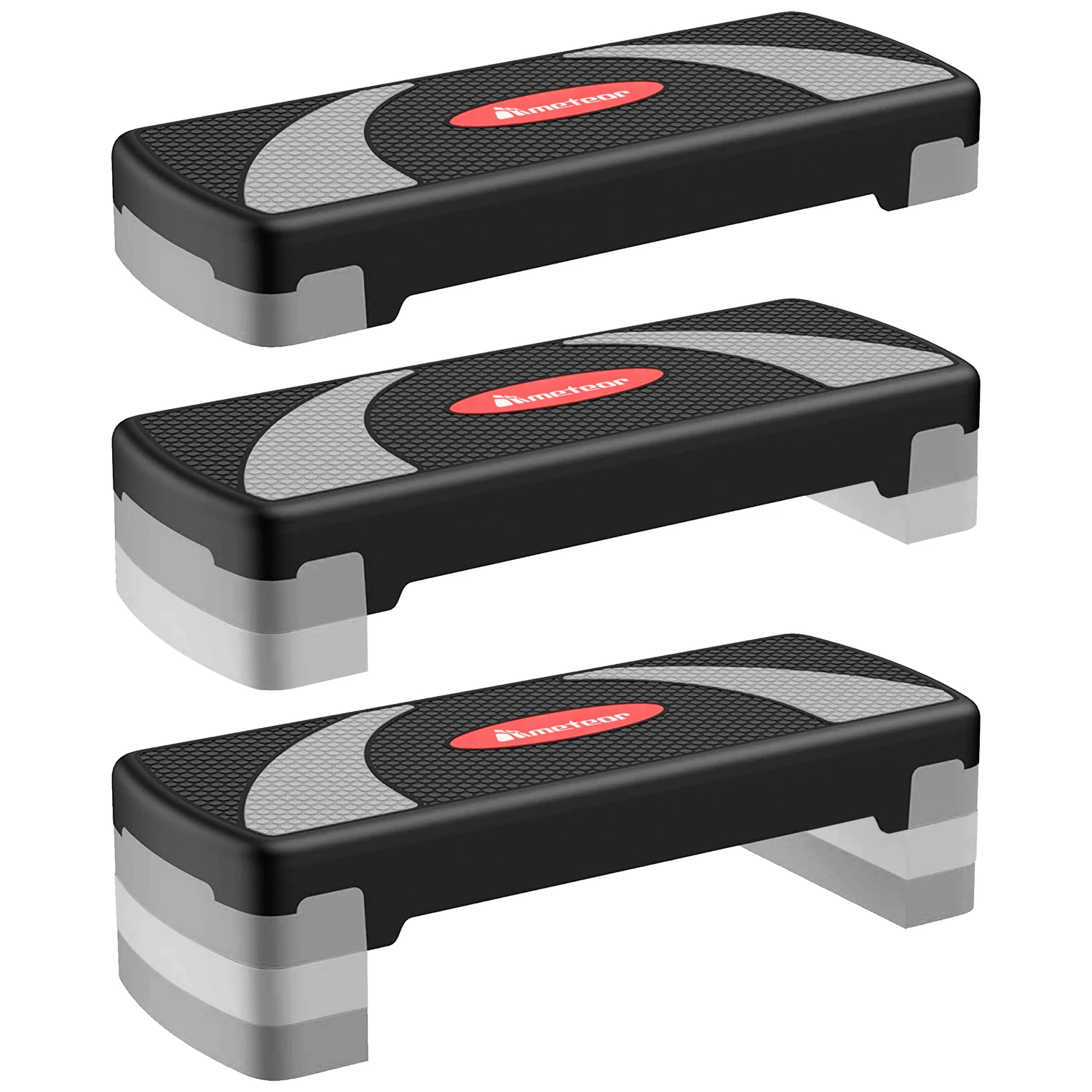 Body Building Adjustable Aerobic Step Up Risers Stepping Blocks Board for Gym Fitness Equipment and Exercise Sport platform