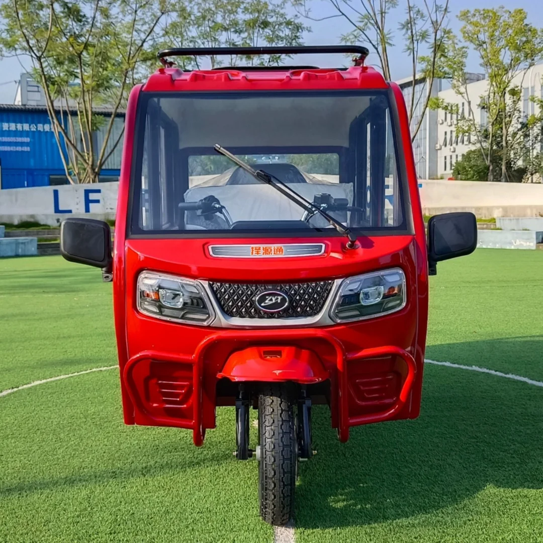 Трехколесный Электрический трехколесный велосипед Tuk-tuk с кабиной для пожилых семей использующий взрослый электрический закрытой на 5 мест