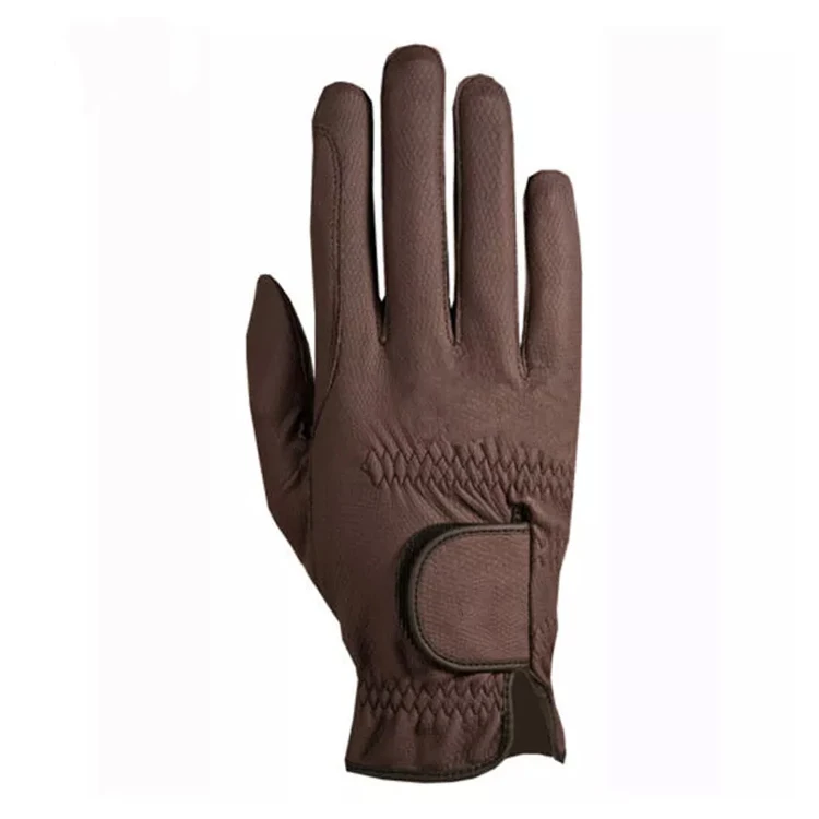 Horse Riding Equestrian Gloves Synthetic Leather Ladies breathable Gloves Anti Slip Firm Grip Touch Screen Riding Gloves