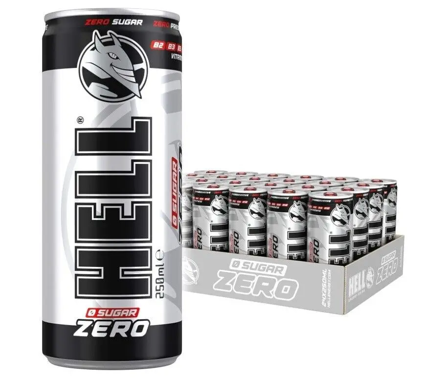 Hell Energy Drinks 250ml - Original - Grape - Watermelon - zero Wholesale Prices