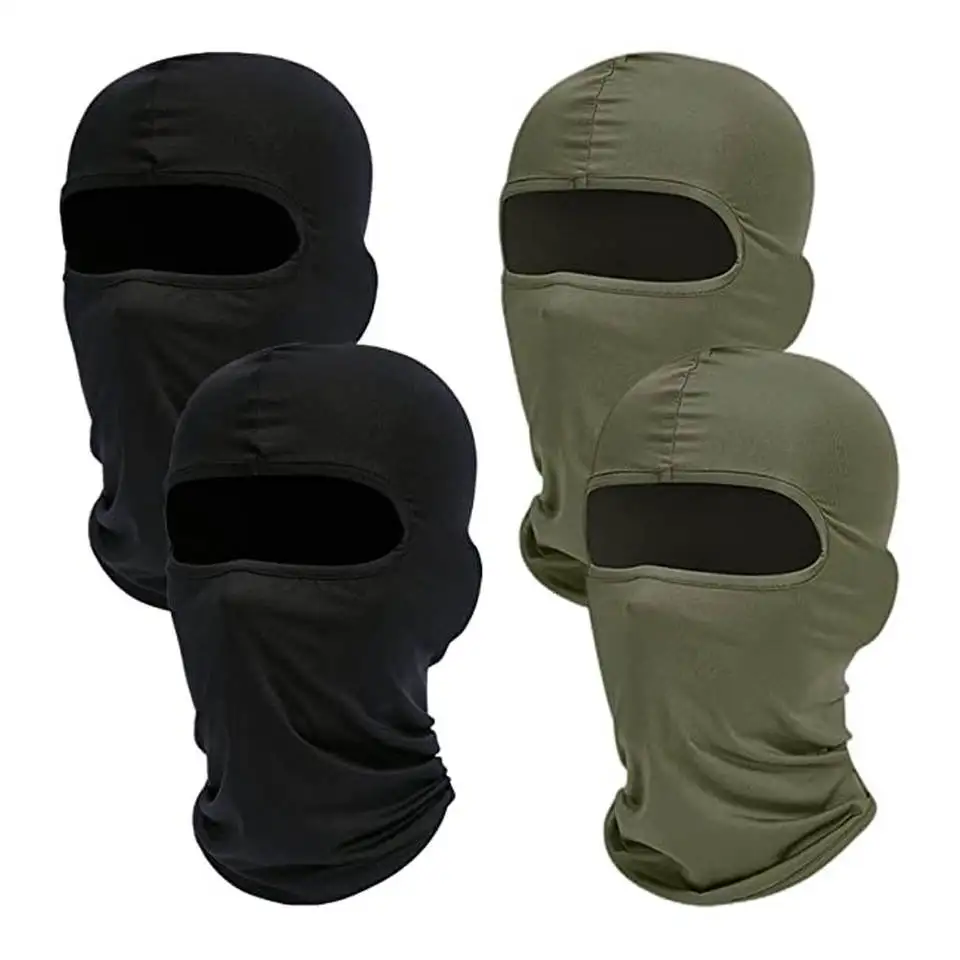 Wholesale Custom Printed Logo Spandex Designer Black Polyester One Hole Full Face Cover Winter Motorcycle Men Ski Balaclava Mask