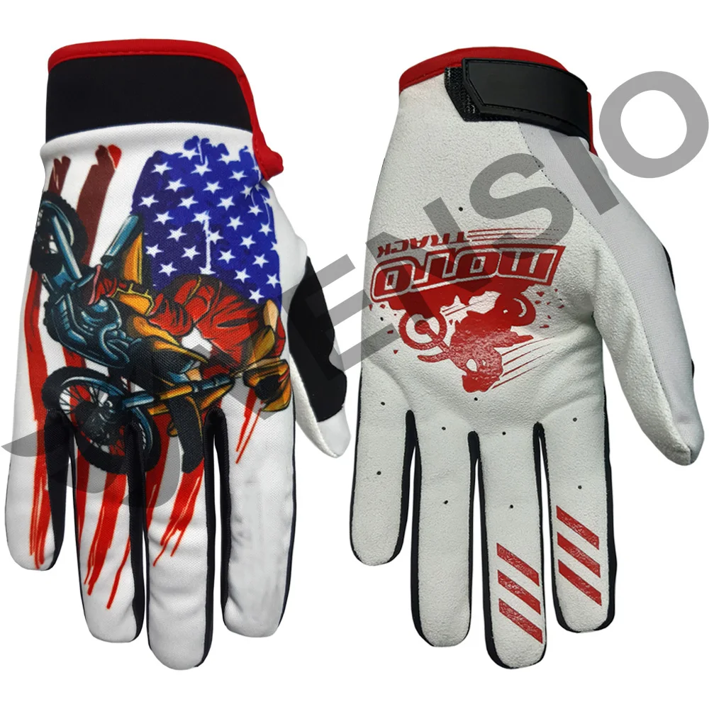 Custom Touch Screen Motocross Racing Gloves Motorcycle Riding Bike Gloves Cycling MX Dirt Bike Off-road Mountain Bicycle Gloves