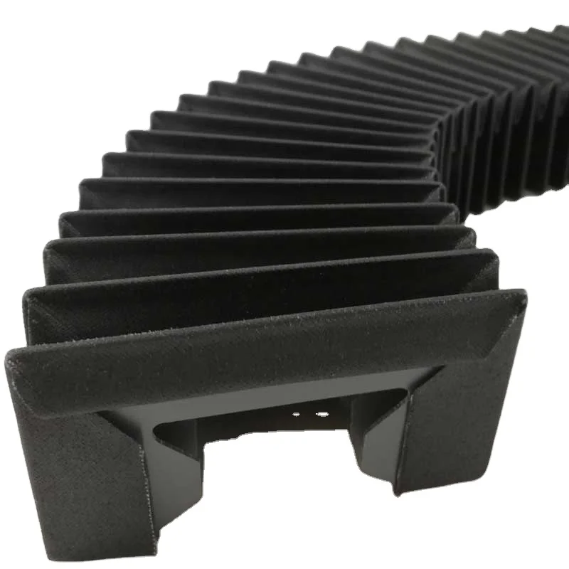 Folding Guide Rail Protective Laser Cutting Machine Accordion Cover Flexible Bellows For Laser cutting machine
