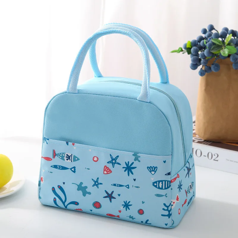 Flamingo Thickened Aluminum Foil Thermal Insulation Cold Cartoon Lunch Bag Students Portable Thermal Lunch Bag Box