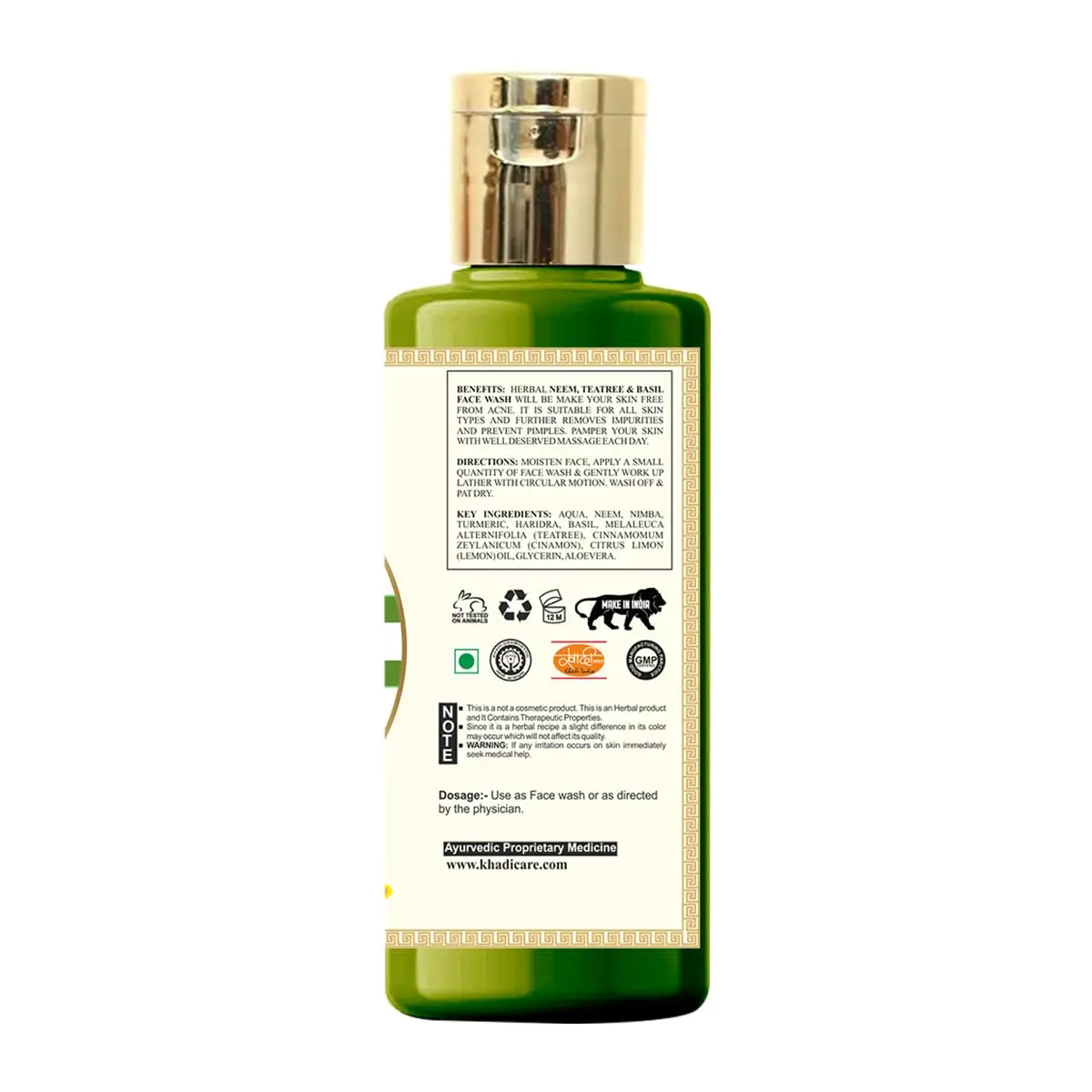 Herbal Neem, Teatree & Basil Face Wa Healthy Skin Body Care Customizable and Private Labeling by Vanity Vision