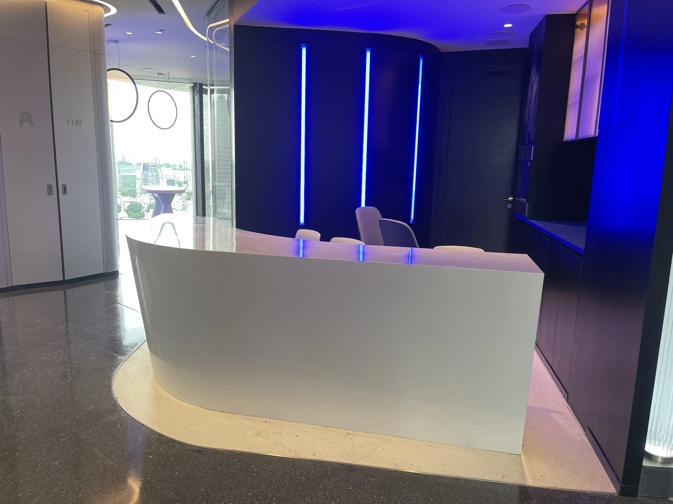 Vietnamese Supplier Customize Artificial Atone Reception Desk Modern Office Reception Desk