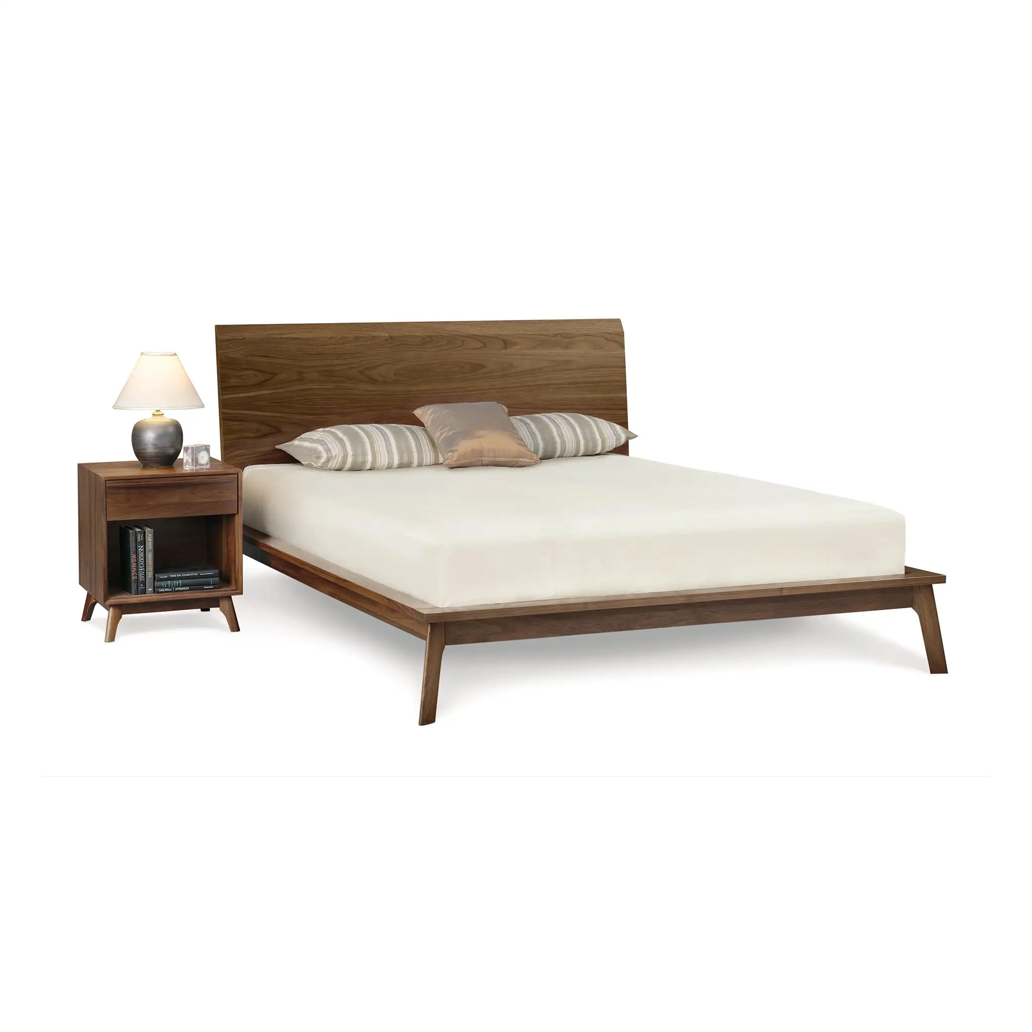 Luxury Mid-Century Platform Bed from Vietnam: Premium Bedroom Furniture for Discerning Buyers