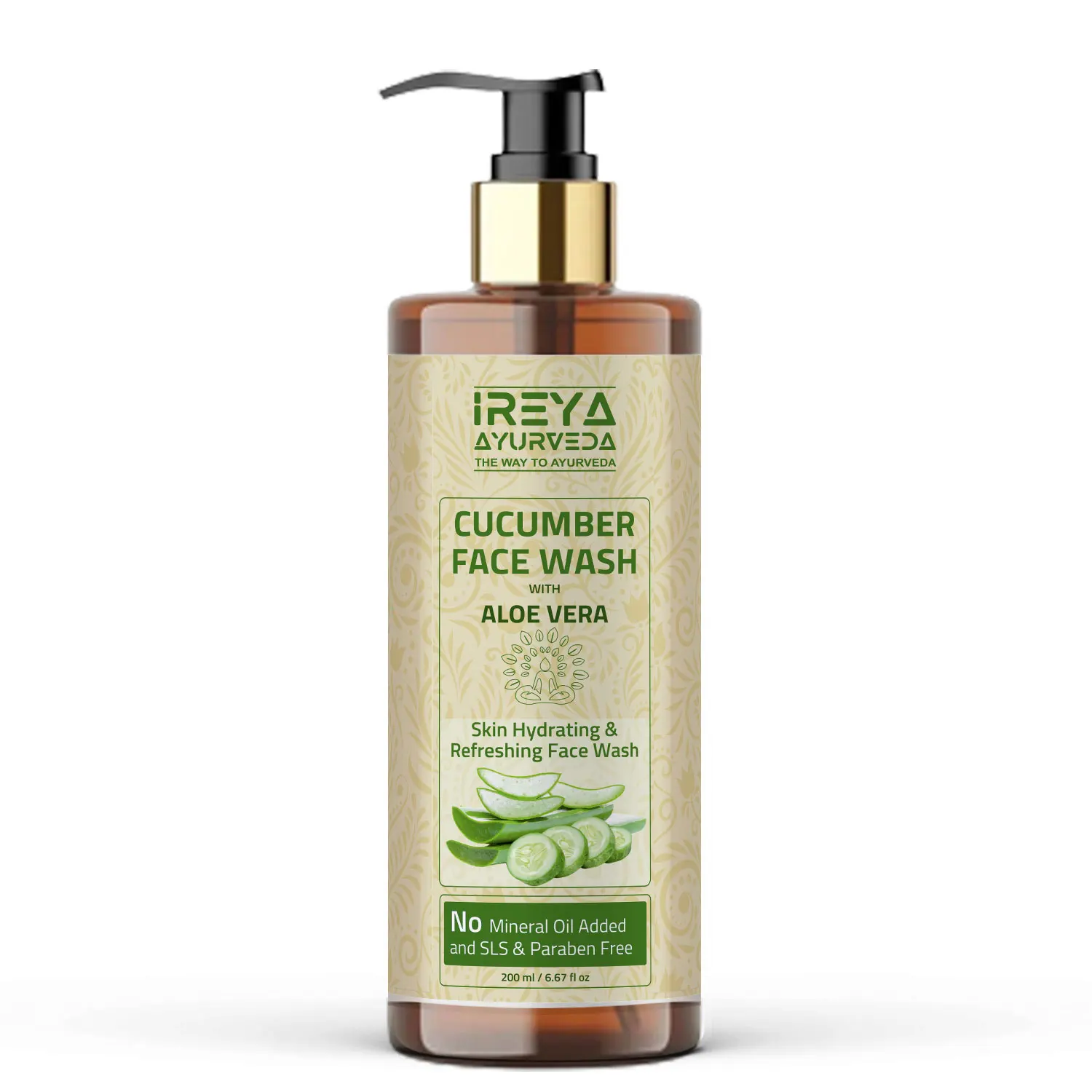 Cucumber Aloe Vera Face Wash 200ml Face Wash for men and women Made With Cucumber extract & Aloe vera gel