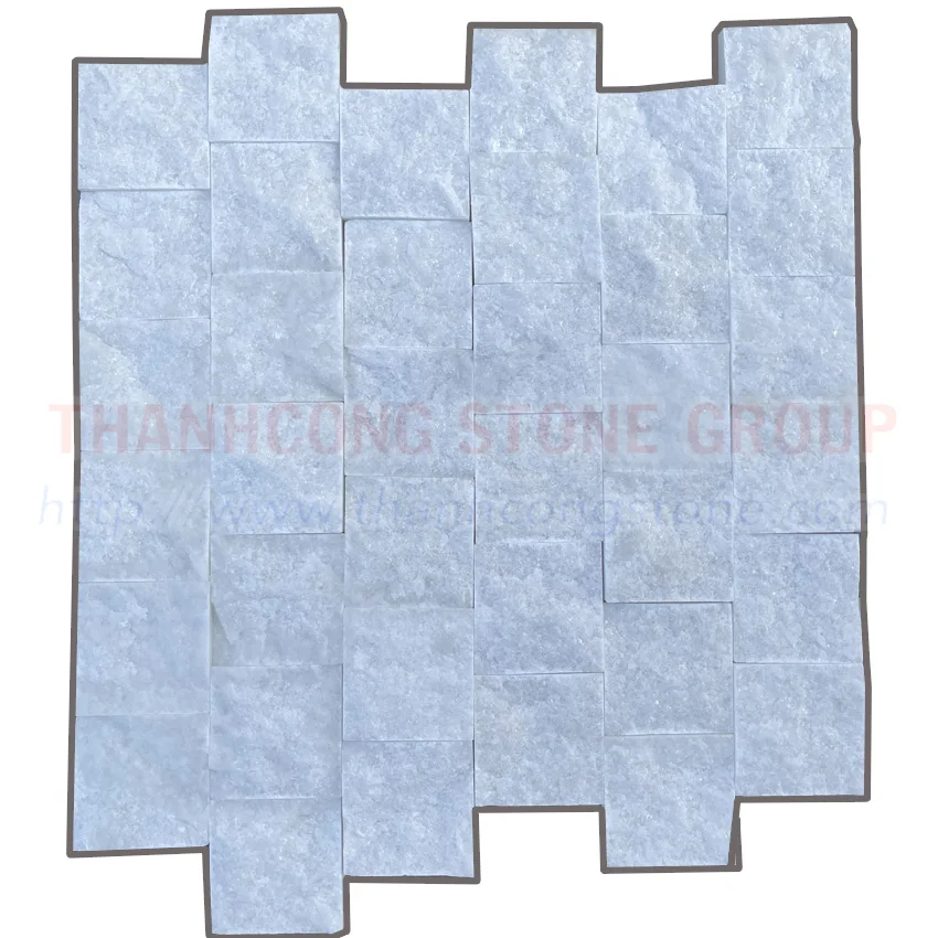 Grey, White, Yellow Stone Cube Cubic Cobble 10x10 15x15 Natural Stone Walkway  Sidewalk Paving