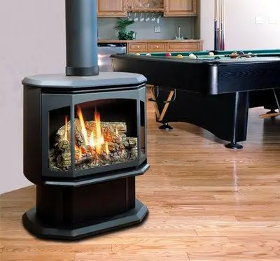 Modern Design Oven Stove Wood Burning Stove with Oven Cast Iron Sale Black Enamel Steel Glass Building Surface Office Technical