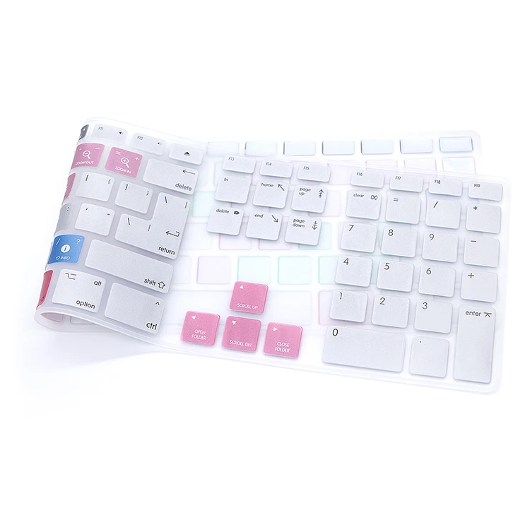 Shortcuts Silicone Keyboard Protector for iMac G6 Desktop PC Wired USB Numeric Keypad