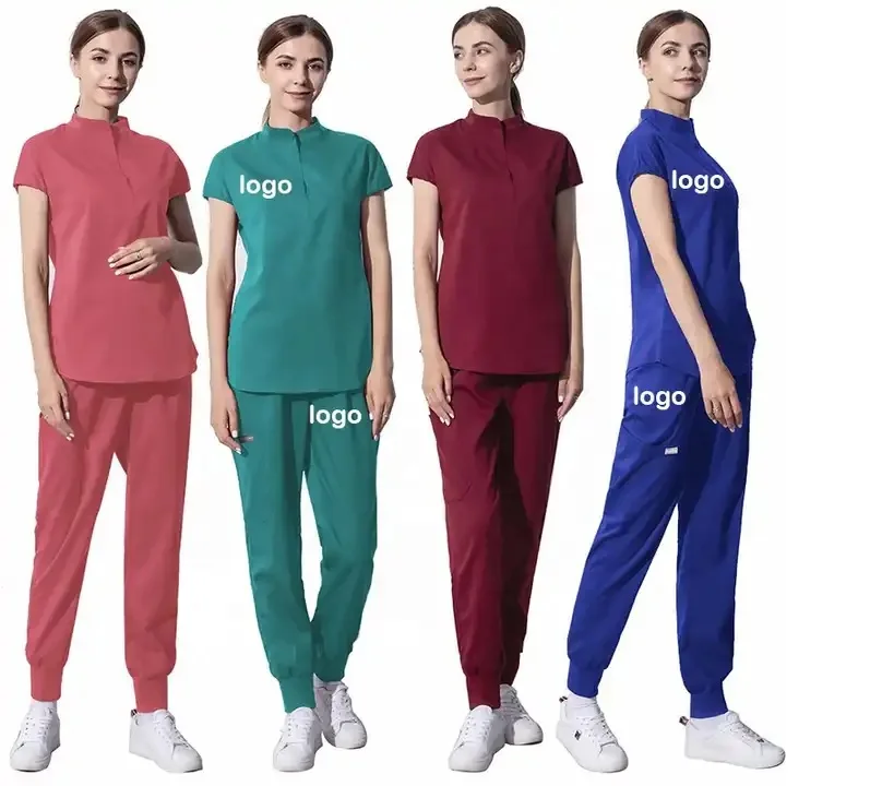 summer,hospital scrubs Pharmacy Scrub Suit Medical Uniform Dental Clinic Nurse Health Work-wear Scrubs Uniforms Sets Nurse