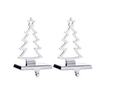 Hot Sale Stocking Holder Set of 2 - Snowman Christmas Stocking Hanger For Mantel Photo Frame Christmas Stocking Holder