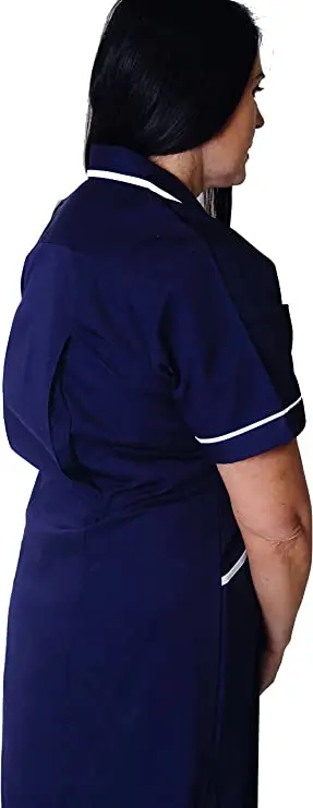 Woman Healthcare Dress Tunic Nurses Uniform Medical Dental Therapist Dress
