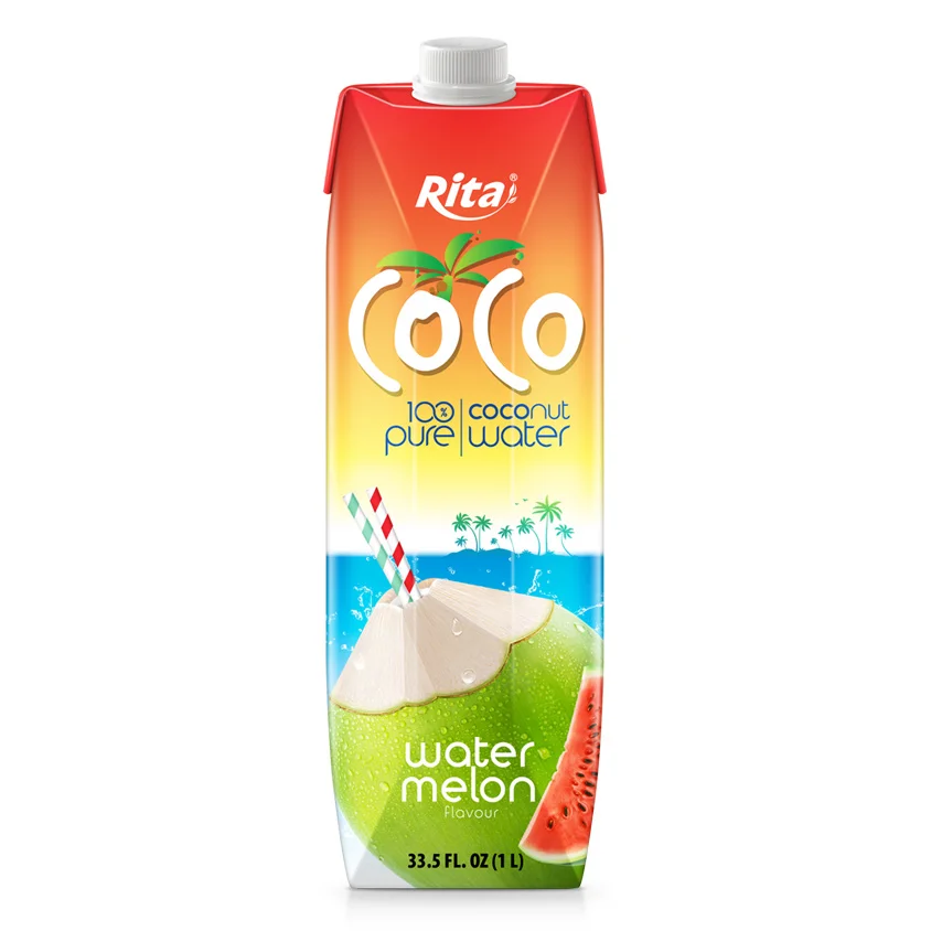 Best Quality 1L Paper Box Coconut Water With Mango From Vietnam Supplier Good Choice Top Selling OEM ODM Service