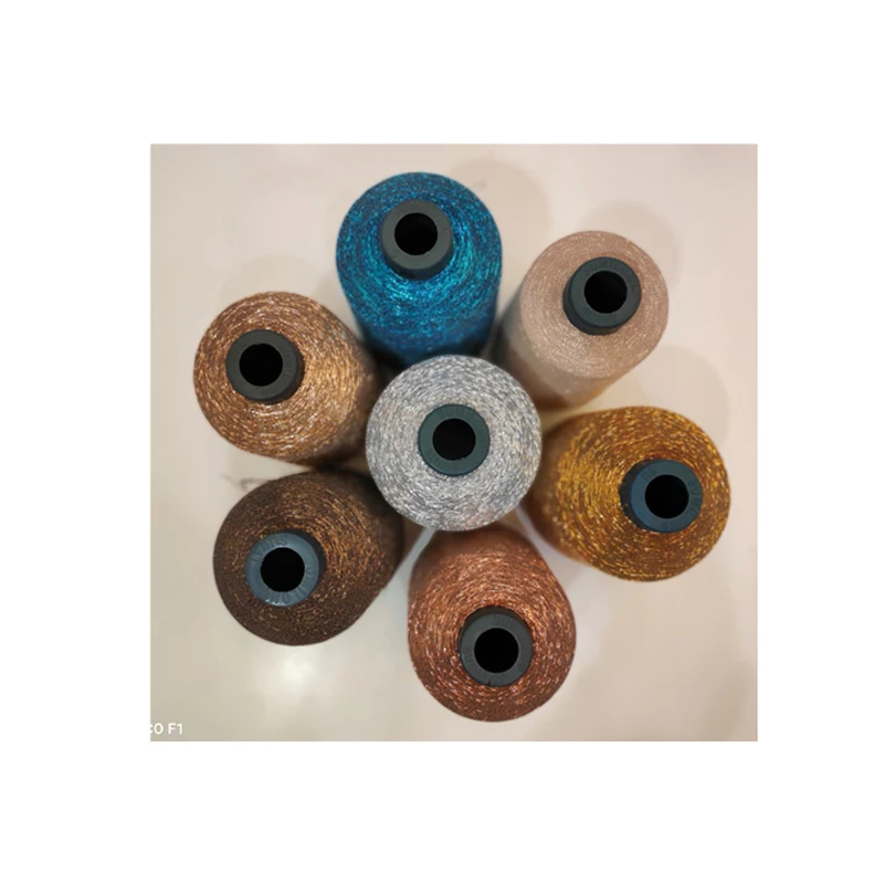 Exclusive Hot Sale on Genuine Quality High Twisted Mh-type Metallic/ Polyester for Flat and Circular Knitting Metallic Yarn