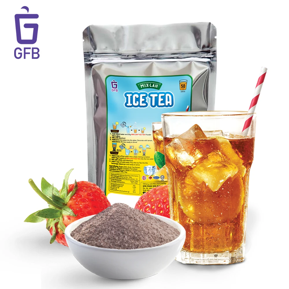 1Kg Halal Certified Hot Selling Premix Instant Mixberry Flavor Tea for Horeca and Cafe