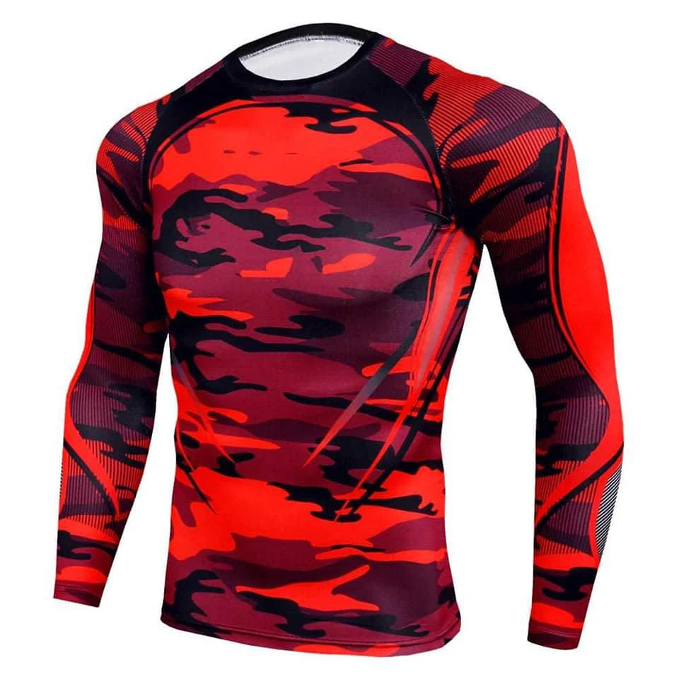 Mens Custom Rash Vest Long Sleeve Lycra Compression Shirt Quick Dry Rashguard Sublimation Rash Guard Men Quantity Top Customize