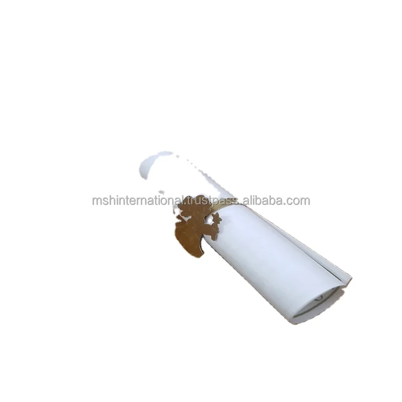 Кольцо для салфеток с ангелом металлическое кольцо украшение стола золотые кольца