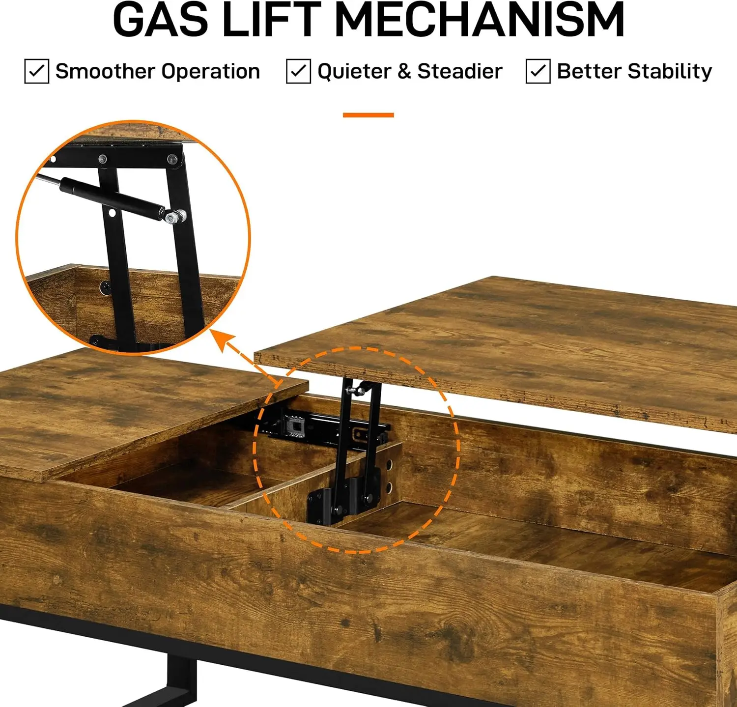Luxury Nordic Living Room Multifunction Lift Up Coffee Tables Wooden Lift Top Coffee Table With Hidden Compartment