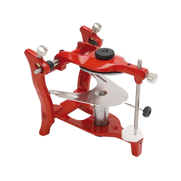 1pc Red Dental Lab Adjustable Dental Articulator Surgical Stainless Steel Articulators Holder
