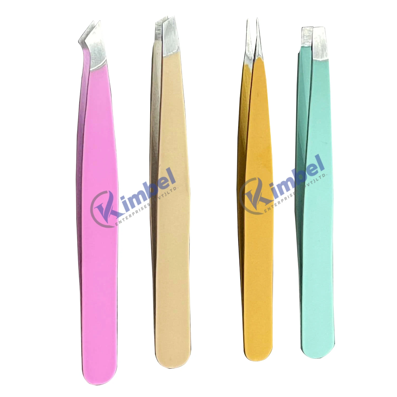 Stainless Steel Mini Slanted Eyebrow Tweezers Professional Manicure Eyebrow Shaping Tweezers