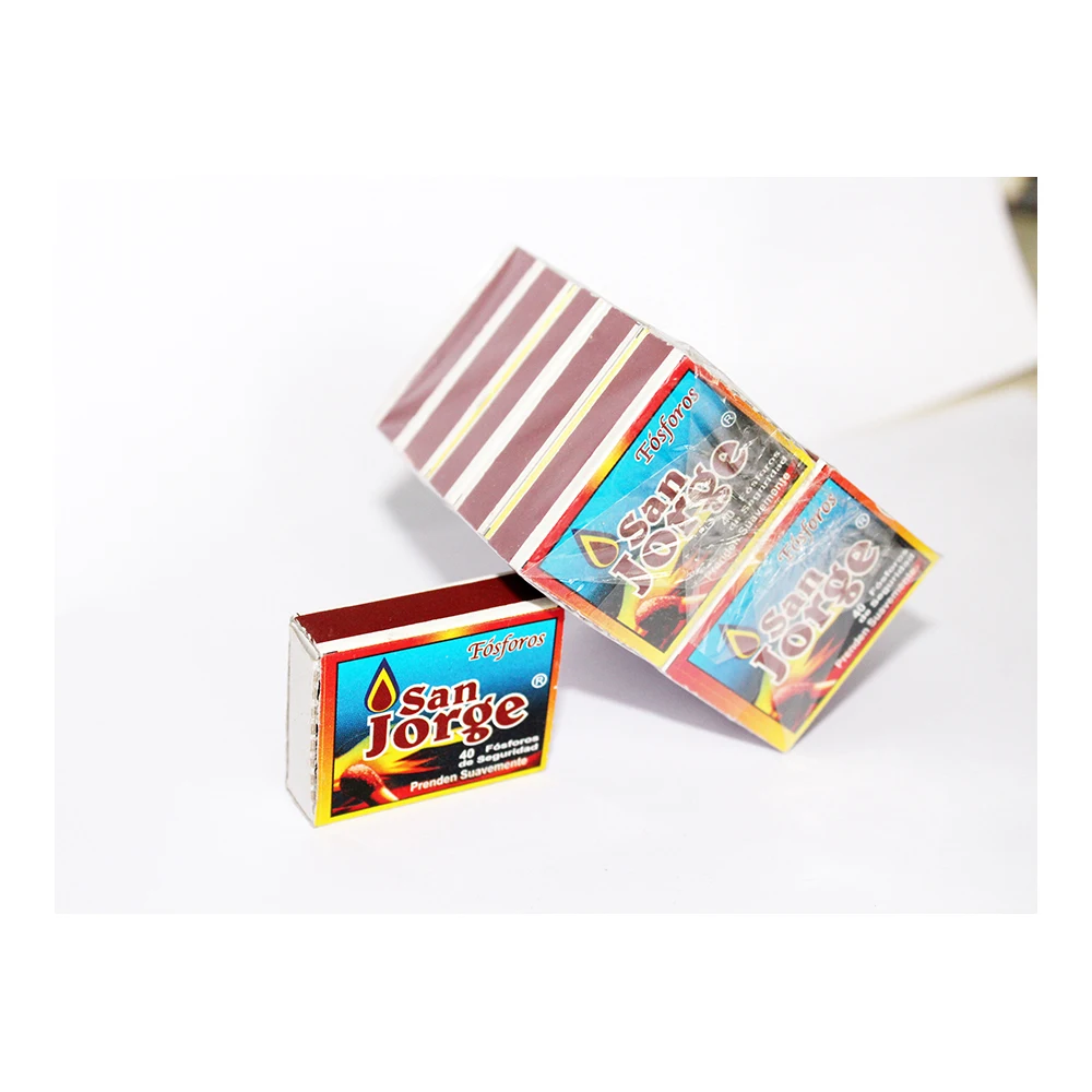 Hot selling 53 X 37 X 11 mm Lighter wax matches with 40 Sticks Carton Box Packing Export at Factory Price from India