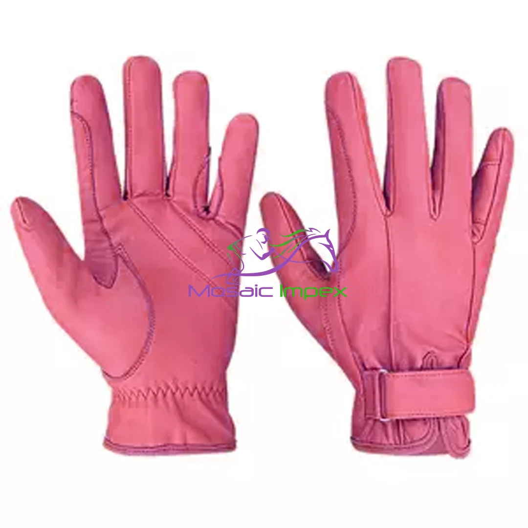 Профессиональные перчатки для верховой езды на заказ из синтетической кожи мужчин долговечные с защитой от