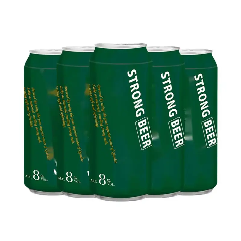 OEM 8% Strong lager beer 500ML Private label alcoholic beverages filling