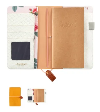 Wholesale Travel Business A5 A6 A7 Cute Pu Leather Notebook A7 With Booklet inserts