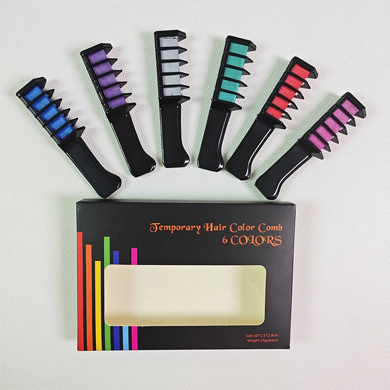 New Design Hair Mascara Temporary Hair Color chalk Mini Hair Dye With Comb
