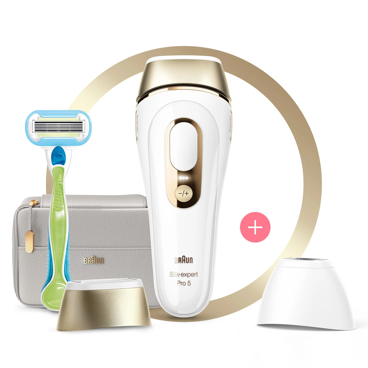 Эпилятор для лица Braun FaceSpa с очищающей щеткой/Braun Pro 911 эпилятор белый/Бронзовый 3 дополнительными принадлежностями
