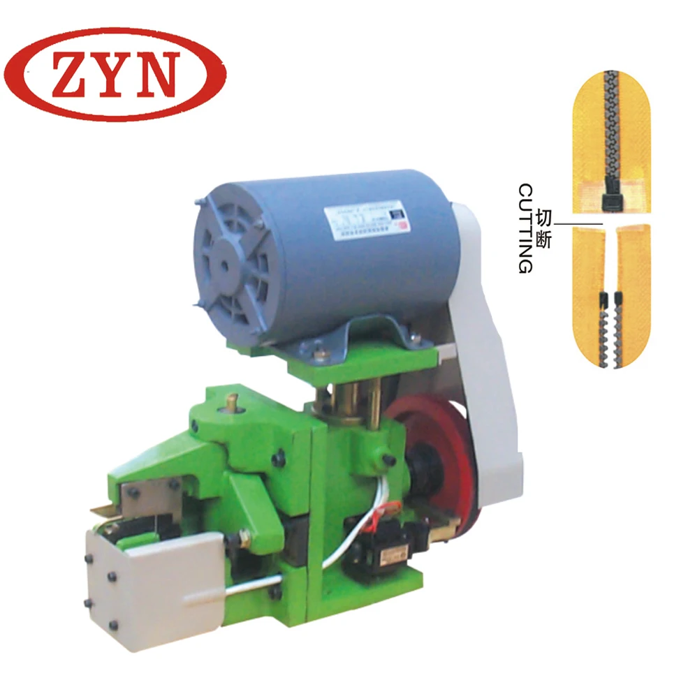 Полуавтоматическая машина для резки с открытой застежкой-молнией металлической