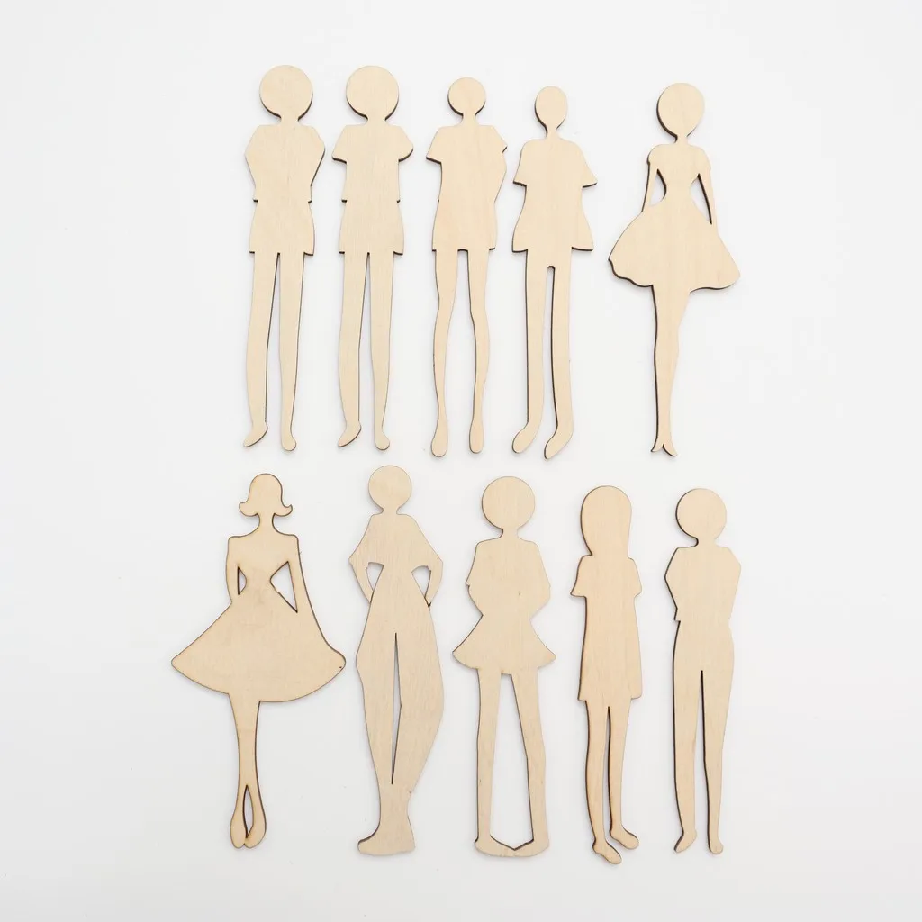 Strong discounts on creative wooden doll toys - Children can be the latest fashion designers in 2023