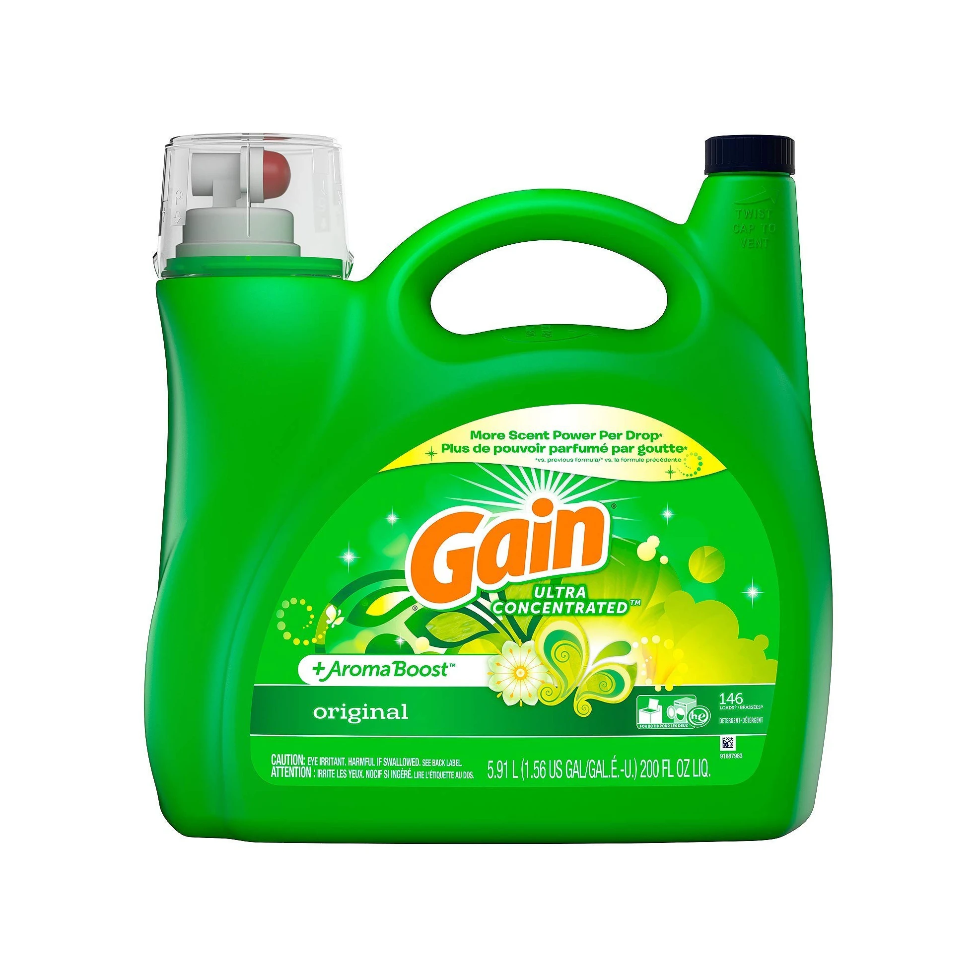 Hot Sale Gain Ultra Concentrated Liquid Laundry Detergent Original (146 lds 200 Ounce)