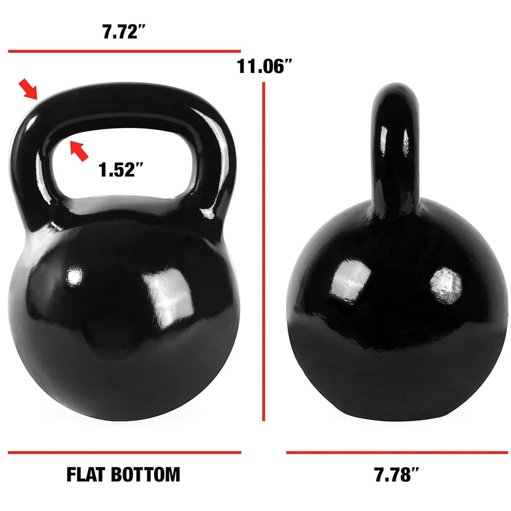 Custom Logo Kettlebell Unique Design Competition Kettle Bell Weights Gym Black Cast Iron Powder Coated Kettlebell