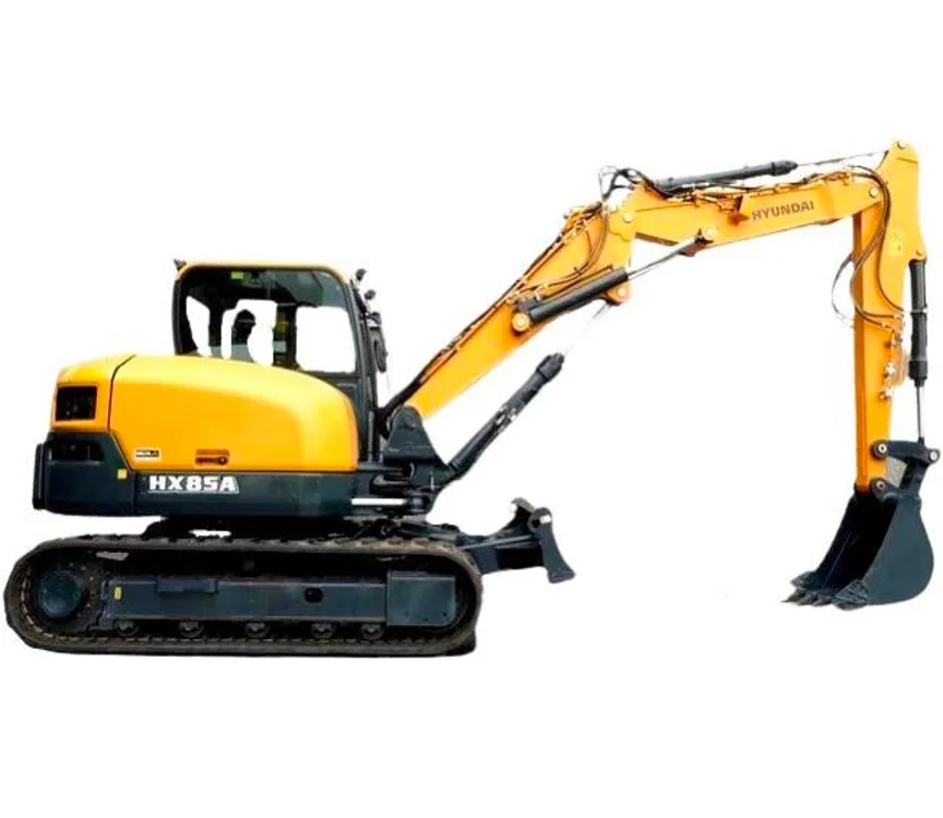 Fairly Used Construction Building Machinery Hyundai Hydraulic Compact Excavators HX85A For Sale