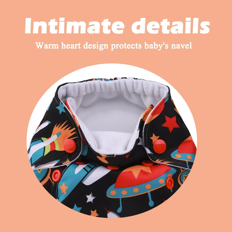 Cheap Washable Cloth Nappies Ecologic Product Custom Wholesale Reusable Baby Cloth Diaper Newborn