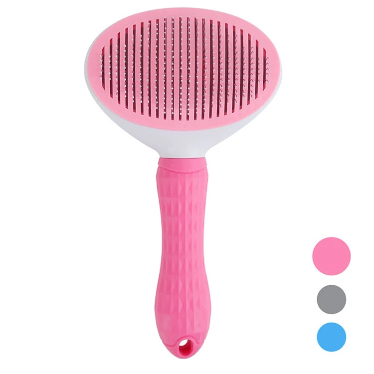 Best Seller Products On Amazon Cheaper Price Pet Grooming Brush Automatically Dog Cat Slicker Brush Remove Dog Hairs Pet Comb