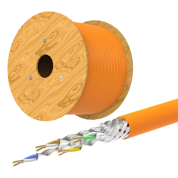Slimline Cat7 26AWG SFTP Internet Cable Shielded Copper Ethernet Cable Cat 7
