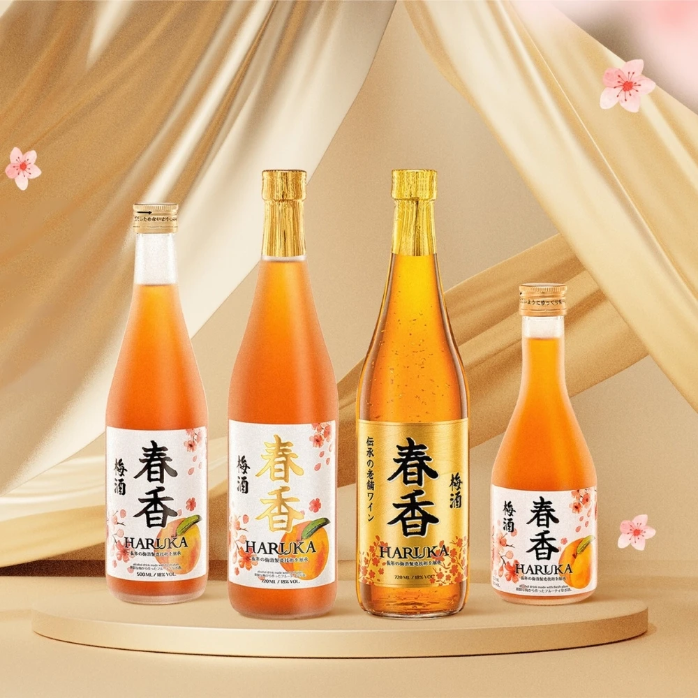 Haruka Umeshu Apricot Wine Good Price Fruit Flavored Ready To Drink 500Ml Alcoholic Beverage Made In Vietnam Manufacturer