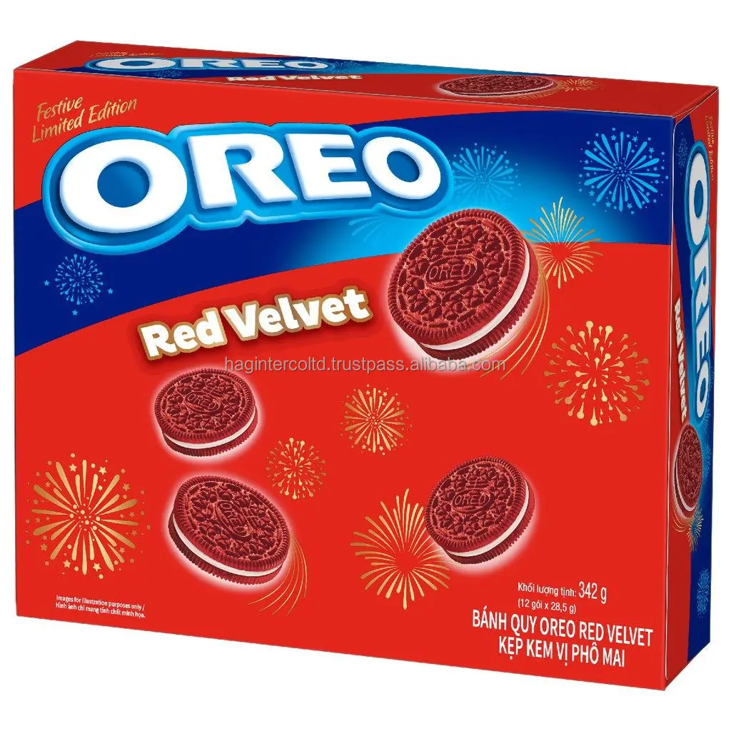 Oreo biscuit Red Velvet 342g /Oreo biscuit/ Wholesale Oreo cookies from Vietnam
