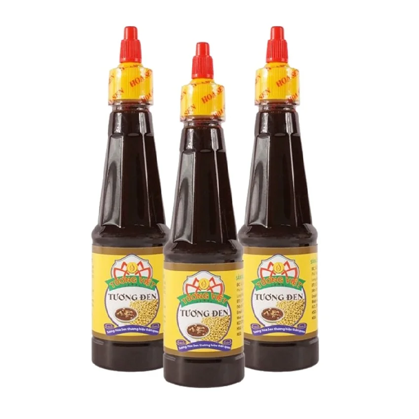 Wholesale Price Use With Pho Bean Paste Ingredients OEM Black Family Sauce Restaurant Sized Bottle 270g Tuong Viet Hoa Sen