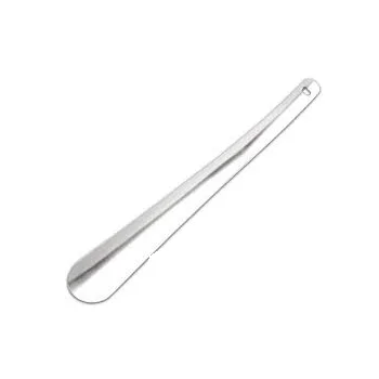 Handmade Hotel Supplies Promotion Convenient Shoehorn Extra Long Handle Steel Metal Shoe Horn Customized Logo Shoe Horn