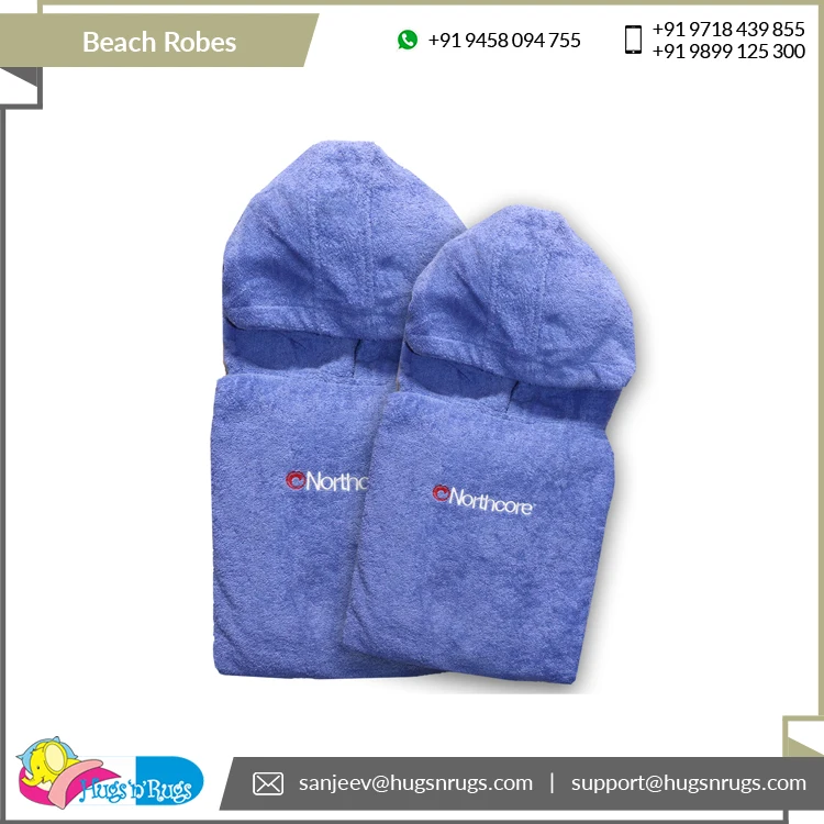 Low Market Price Best Performance Highest Selling Quick Dry 100% Cotton Zero Twist Beach Robes from Top Indian Supplier