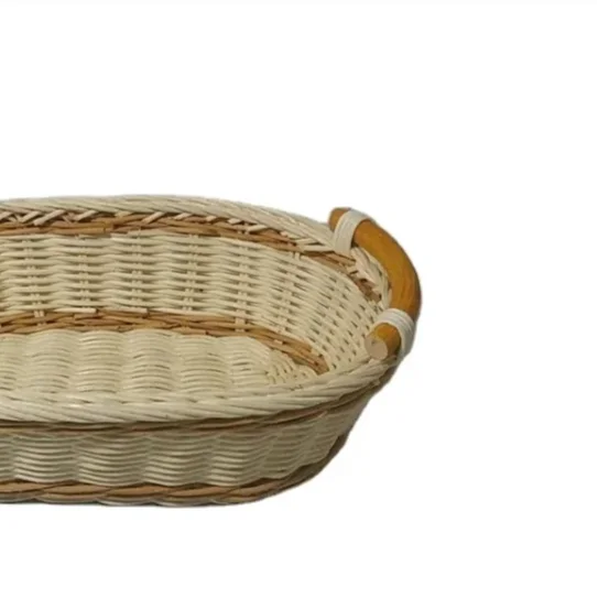 Best Choice Sale Handmade PP Woven Storage Craft Basket Quality International Oval Bread Rattan Food Use