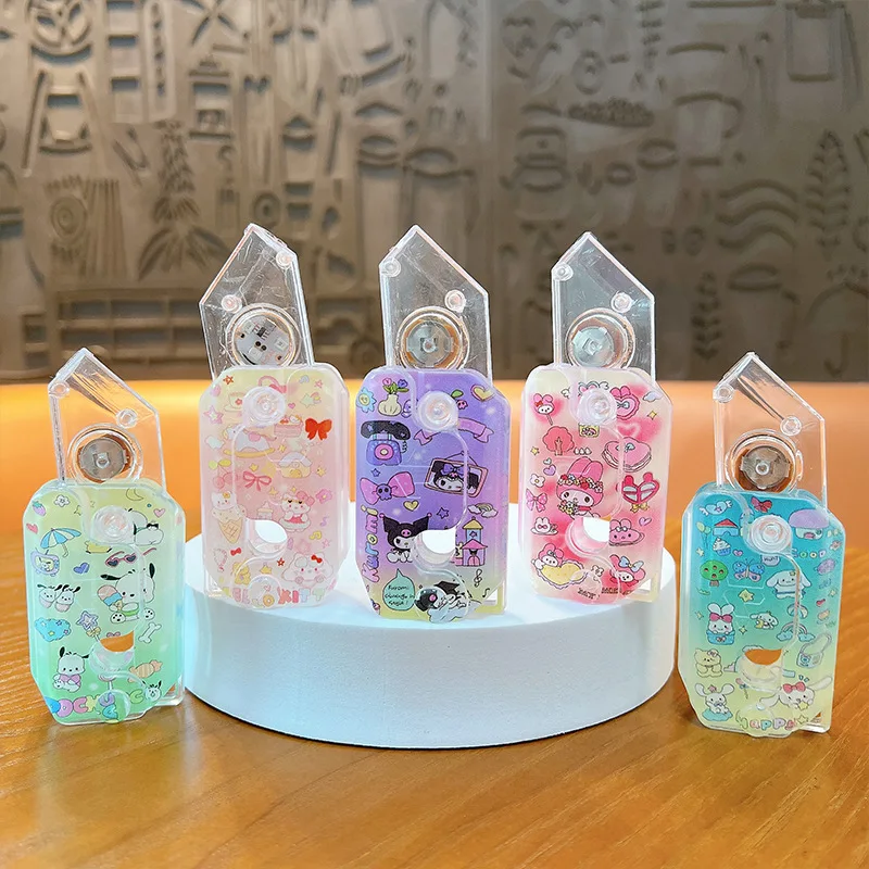 Sanrio cartoon Koulomi flashing light radish knife key chain net red decompression toy key chain gift