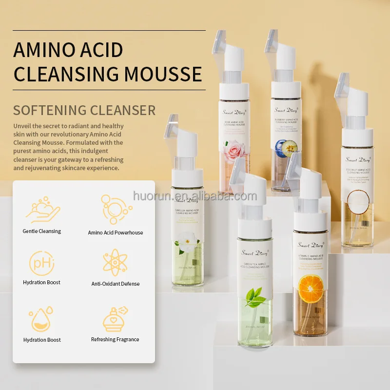 Camellia Amino Acid Cleansing Mousse Cleansing Moisturizing Non-Tightening Student Mild Amino Acid Cleansing Foam