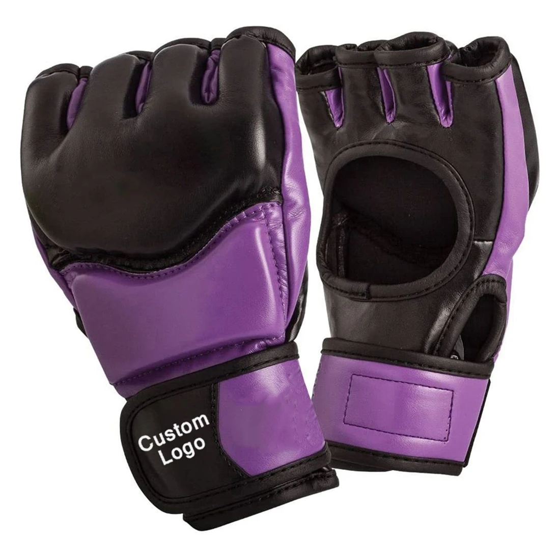 Professional Boxing Gloves for MMA Training Half Finger Thai MMA grappling gloves Thick for Professional Workouts customized