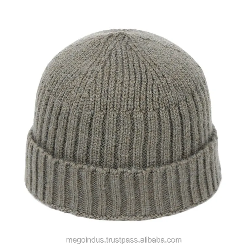 Men Caps Autumn Spring Brand Skullies beanies Baggy Melon knit hat Smiling Face wool Knitted Caps